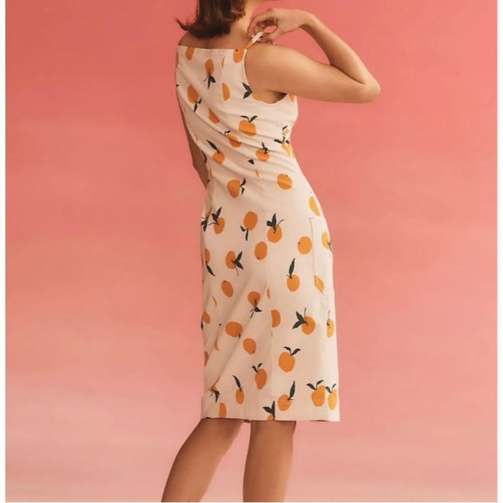 Anthropologie Dylan Mierzwinski The Colette Tangerine Dress